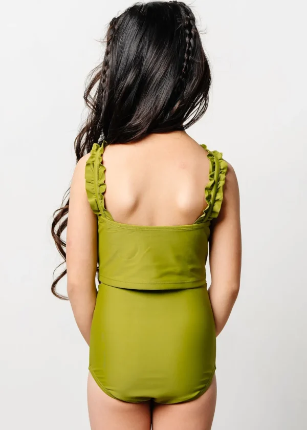 Olive Green | Mini Bow Bottoms