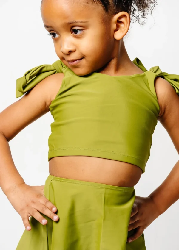 Olive Green | Mini Knot Top