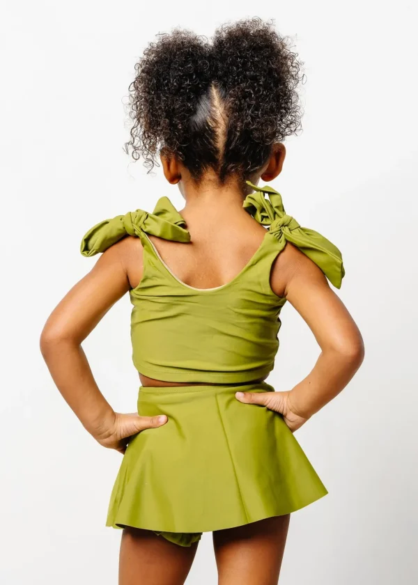 Olive Green | Mini Knot Top