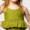 Olive Green | Mini Peplum Top