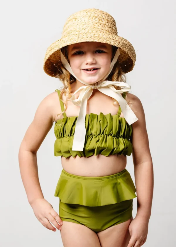 Olive Green | Mini Peplum Bottoms