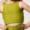 Olive Green | Mini Racer Back Top