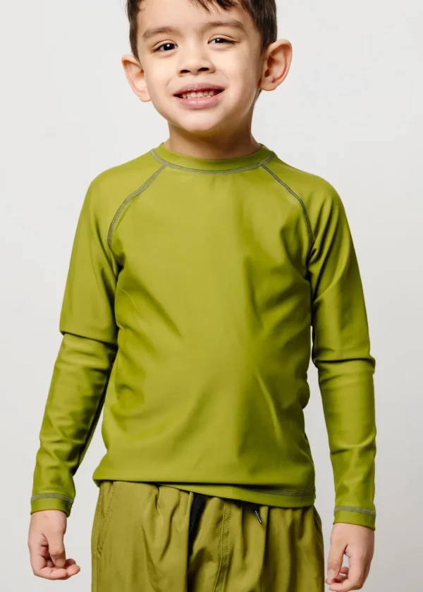 Olive Green | Mini Rashguard Top (Unisex)