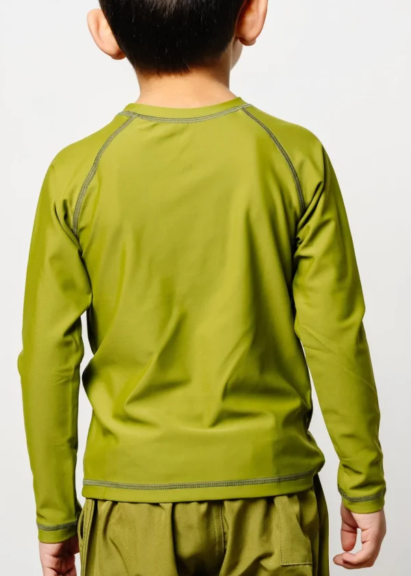 Olive Green | Mini Rashguard Top (Unisex)