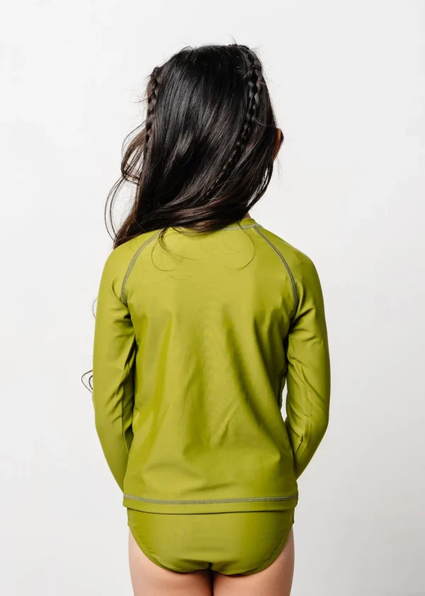 Olive Green | Mini Rashguard Top (Unisex)