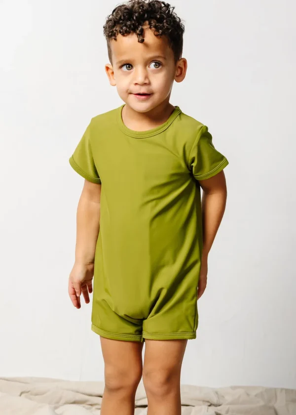 Olive Green | Mini Shorties Rashguard (Unisex)
