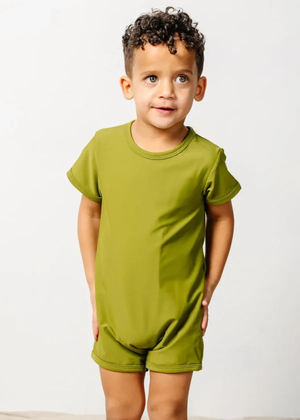 Olive Green | Mini Shorties Rashguard (Unisex)