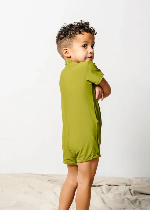 Olive Green | Mini Shorties Rashguard (Unisex)