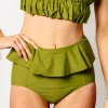 Olive Green | Peplum Bottoms
