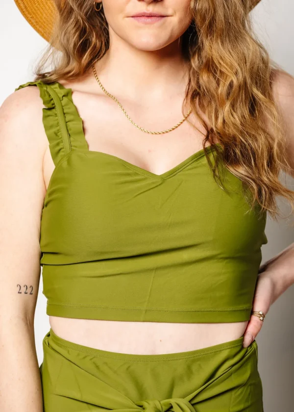 Olive Green | Ripple Top