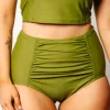 Olive Green | Ruched Bottoms 2.0