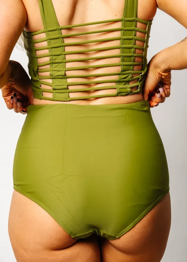 Olive Green | Ruched Bottoms 2.0