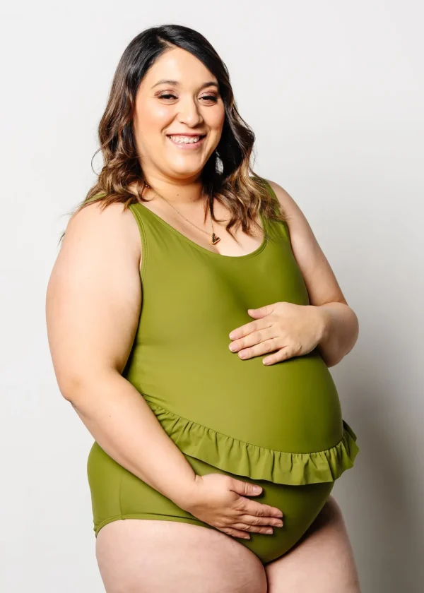 Olive Green | Skirted One-Piece
