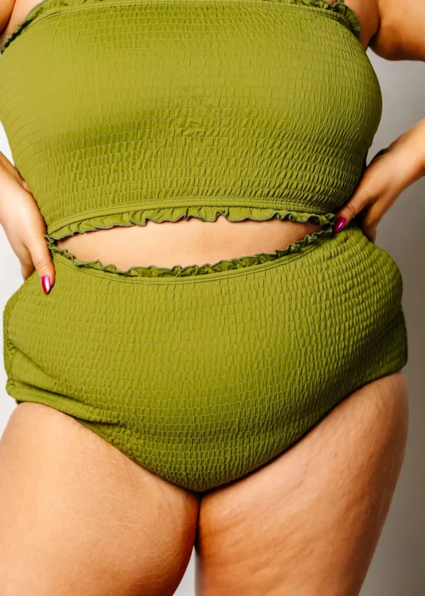 Olive Green | Smocked Bottoms