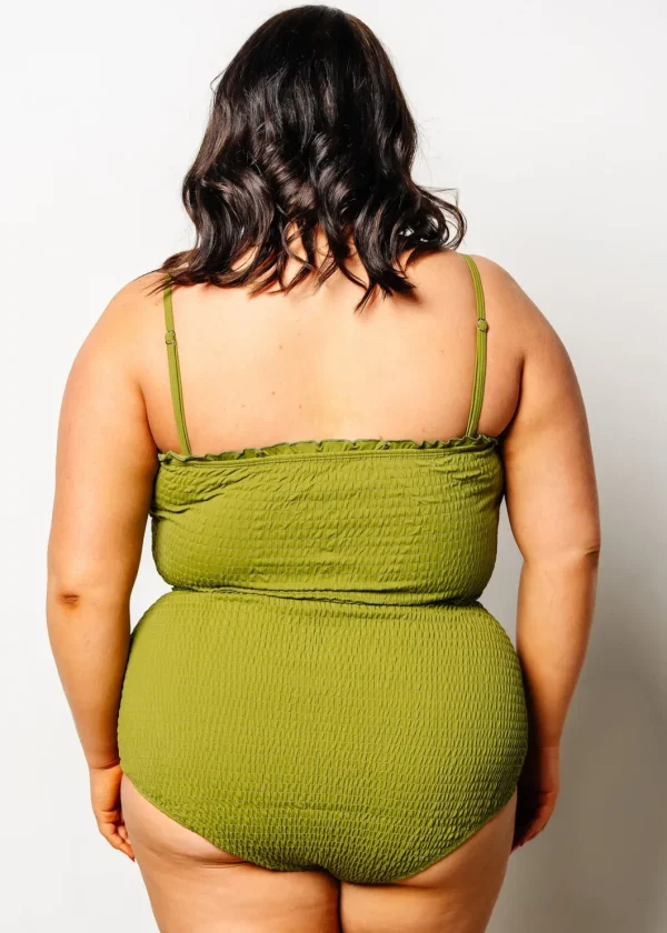 Olive Green | Smocked Bottoms