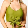 Olive Green | Tied-Up Top