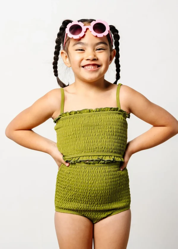 Olive Green | Youth Bandeau Top