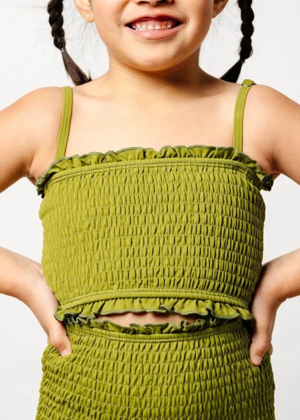 Olive Green | Youth Bandeau Top