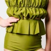 Olive Green | Youth Peplum Bottoms