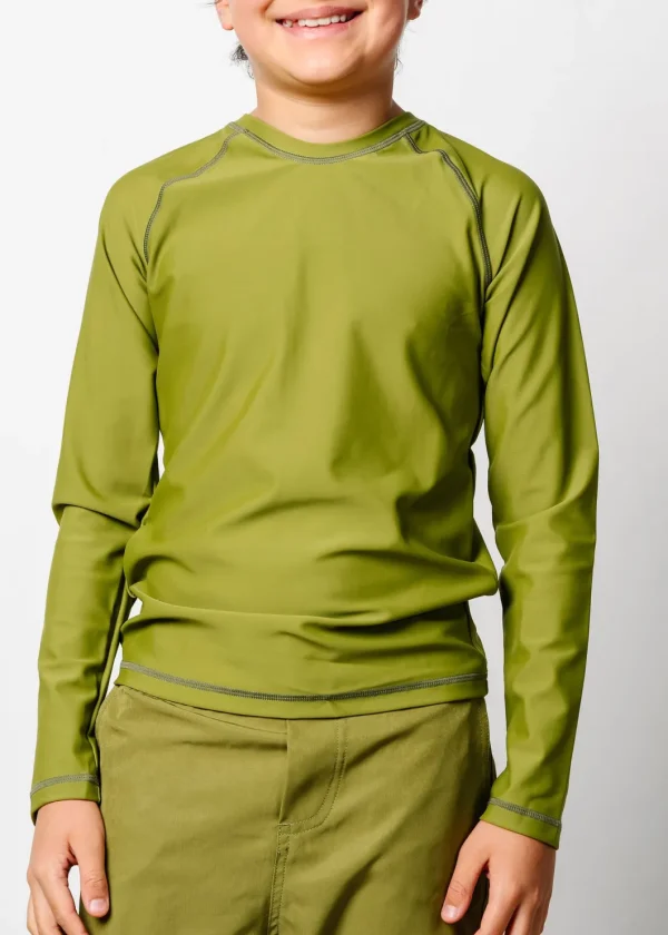 Olive Green | Youth Rashguard Top (Unisex)