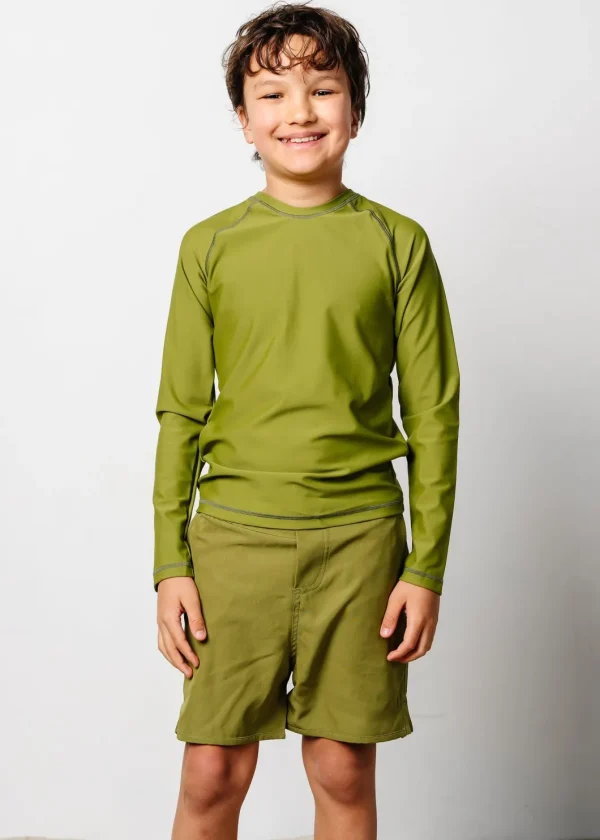 Olive Green | Youth Rashguard Top (Unisex)