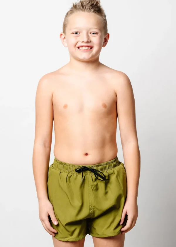 Olive Green | Youth Retro Shorties