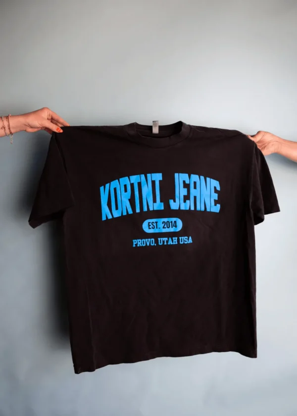 Oversized Kortni Jeane Tee | Charcoal