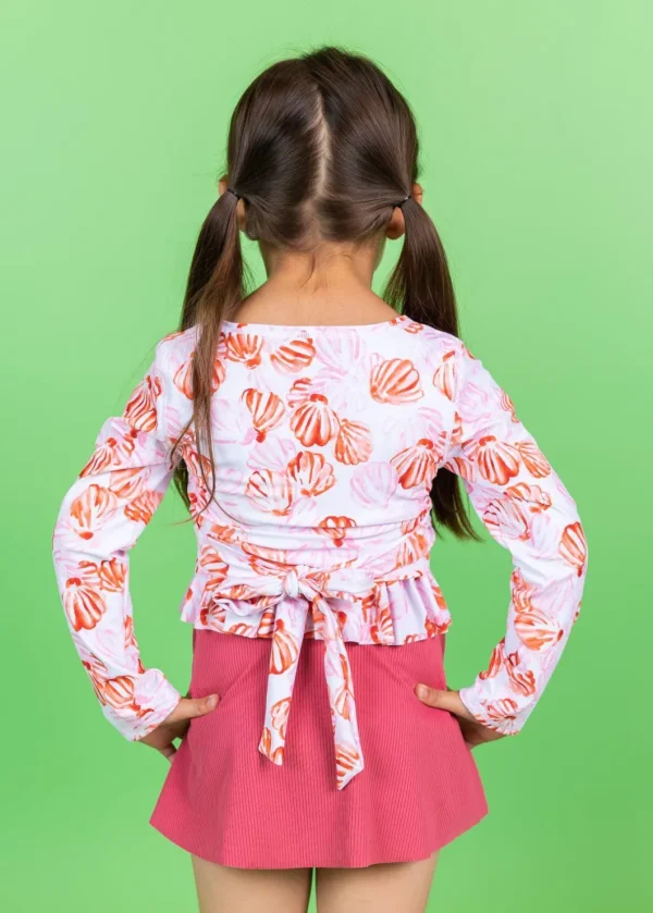 Painted Clams | Mini Wrap Top Rashguard