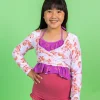 Painted Clams | Youth Wrap Top Rashguard