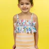 Peachy Stripe | Mini All Ruffled Up Bottoms