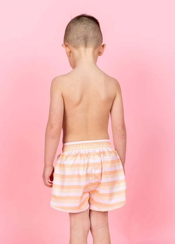 Peachy Stripe | Mini Retro Shorties