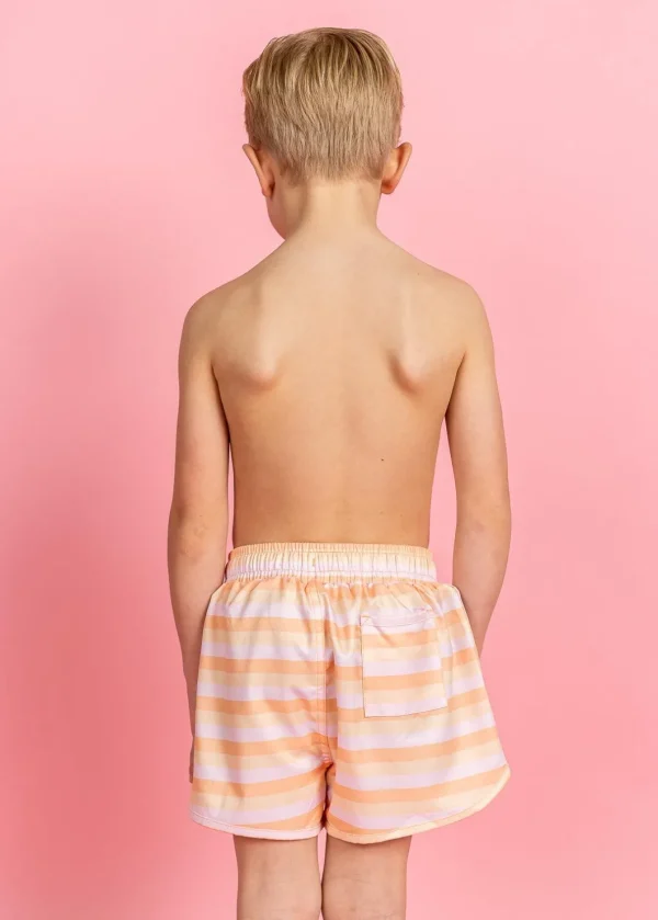Peachy Stripe | Mini Retro Shorties
