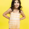 Peachy Stripe | Mini Romper One-Piece