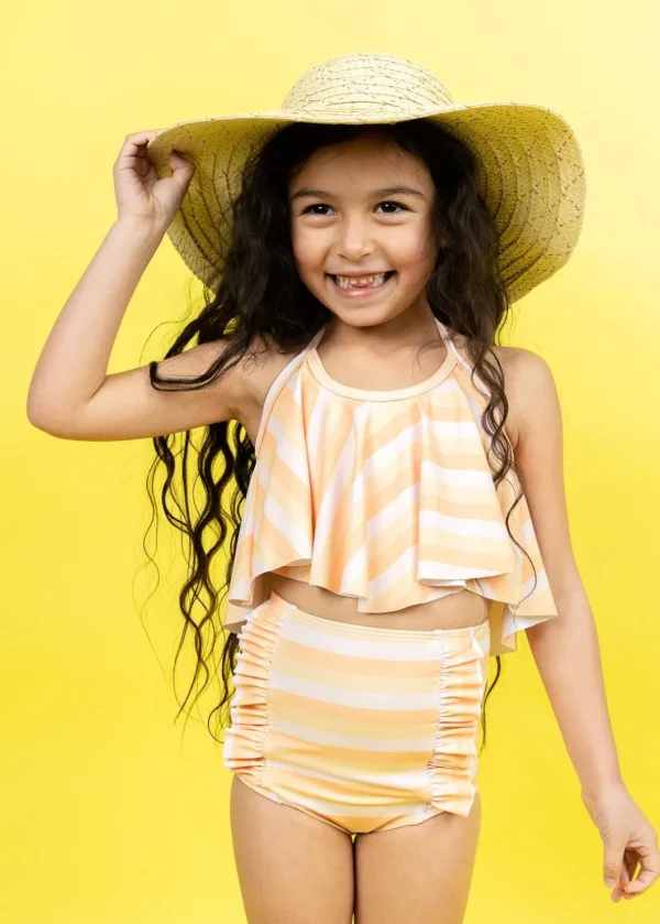Peachy Stripe | Mini Swing Top
