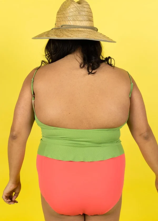 Peachy Stripe | Scoop Back Top