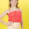 Peachy Stripe | Youth All Ruffled Up Bottoms