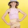 Peachy Stripe | Youth Mid-Ruffle Bottoms