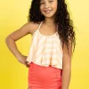Peachy Stripe | Youth Swing Top