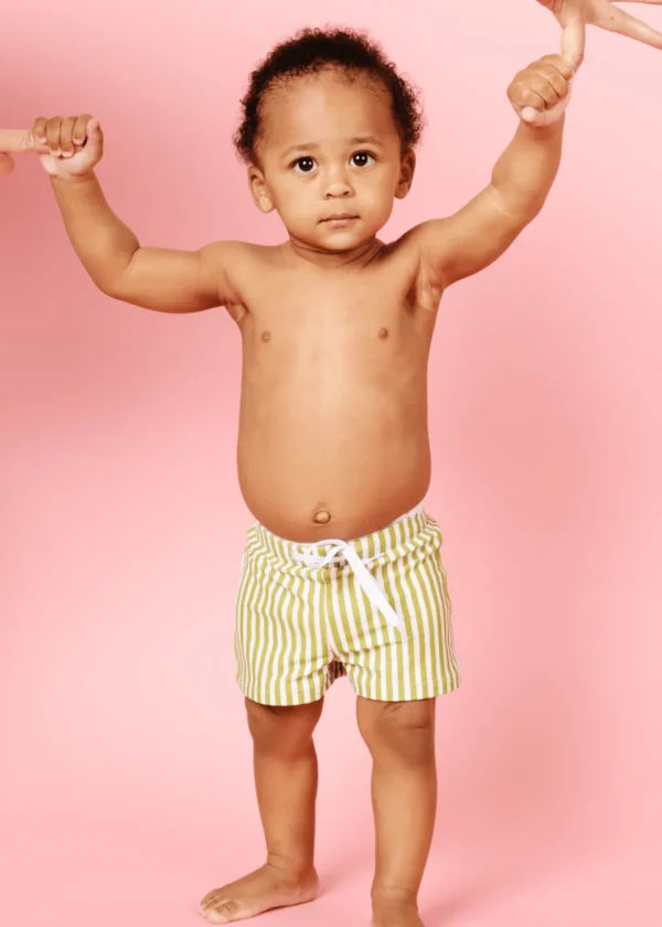 Pear Stripes | Baby Euro Shorts