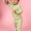 Pear Stripes | Baby Rashguard One-Piece (Unisex)