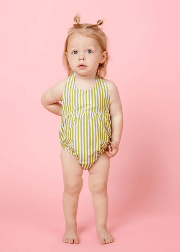Pear Stripes | Baby Romper One-Piece