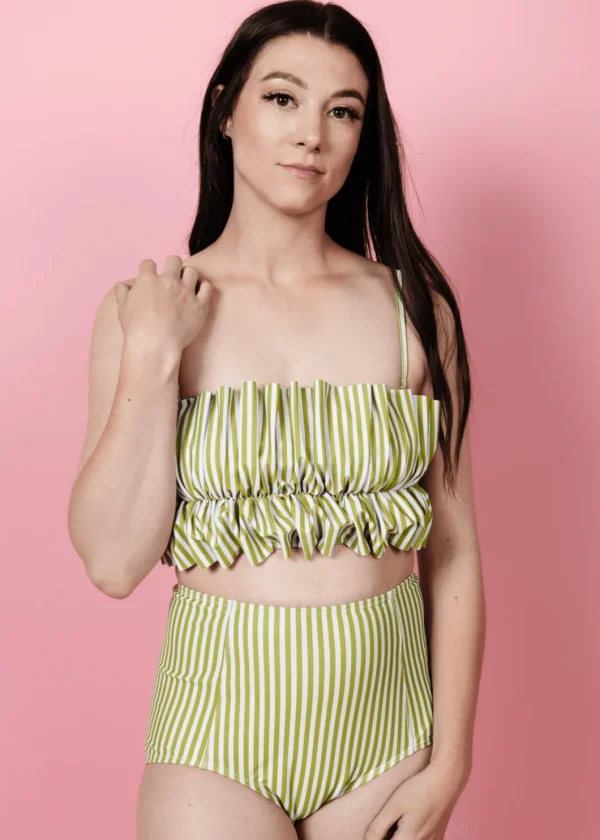 Pear Stripes | High-Waisted Bottoms