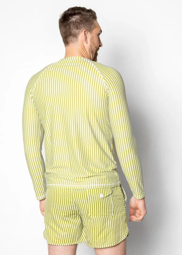 Pear Stripes | Mens Rashguard Top