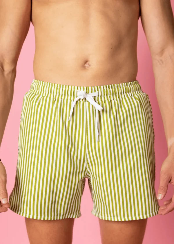 Pear Stripes | Mens Retro Shorties