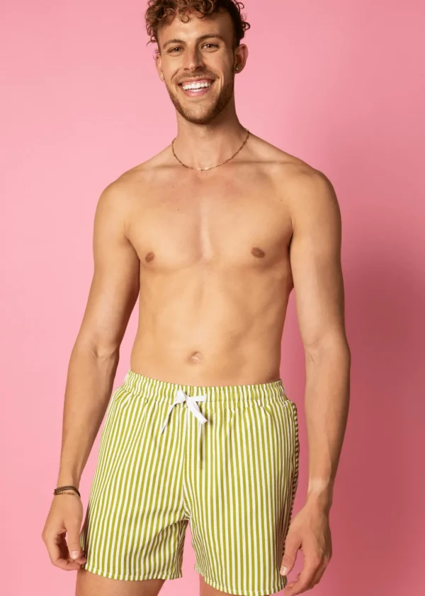 Pear Stripes | Mens Retro Shorties