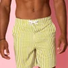 Pear Stripes | Mens Swim Trunks