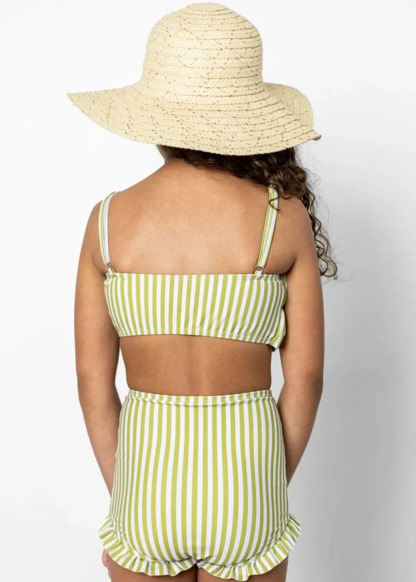 Pear Stripes | Mini All Ruffled Up Bottoms