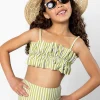 Pear Stripes | Mini High-Waisted Bottoms