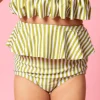 Pear Stripes | Mini Peplum Bottoms