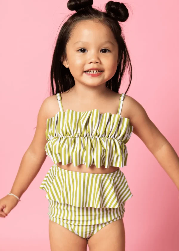 Pear Stripes | Mini Peplum Bottoms